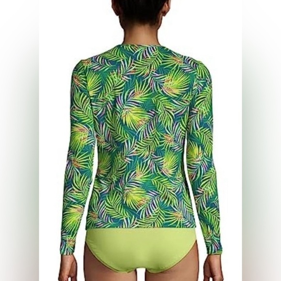 Lands End Swim Tee Rashguard Sun Protection - Picture 2 of 7